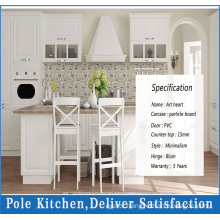 High Quality White PVC Modular Kitchen